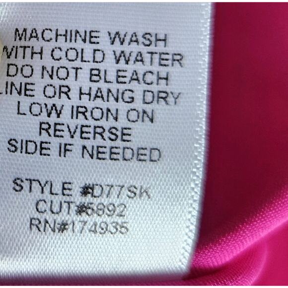 Hot Pink Satin Neon XSmall Maxi Skirt Made In USA Coquette Clean Girl Elegant - Picture 6 of 10